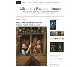 Conniejjasperson.com(Life in the Realm of Fantasy) Screenshot