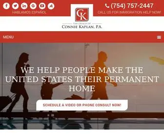 Conniekaplanlawyer.com(Law Offices of Connie Kaplan) Screenshot