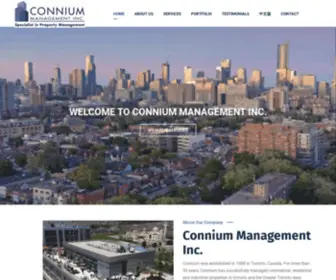 Connium.com(Specialist in Property Management) Screenshot