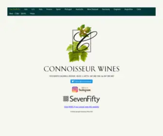 Connoisseurwines.net(Connoisseur Wines) Screenshot