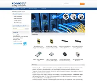 Connray.com(Quality PCB Connectors & Cable Assembly) Screenshot