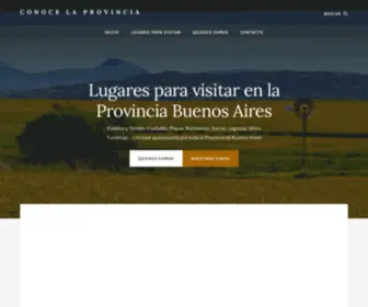 Conocelaprovincia.com.ar(Lugares para visitar en Provincia de Buenos Aires) Screenshot