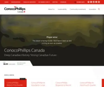 Conocophillips.ca(ConocoPhillips Canada) Screenshot