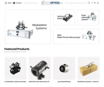 Conoptics.com(Laser Modulation Systems Laser Accessories) Screenshot