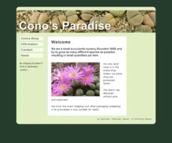 Conos-Paradise.com(Cono's Paradise) Screenshot