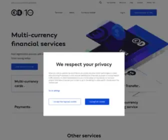 Conotoxia.com(Multi-currency financial services) Screenshot