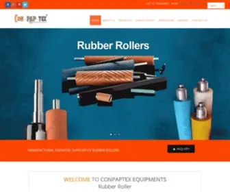 Conpaptexrollers.com(Rubber Roller) Screenshot