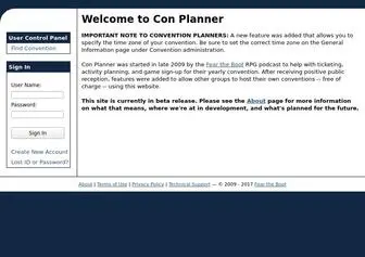 Conplanner.com(Con Planner) Screenshot