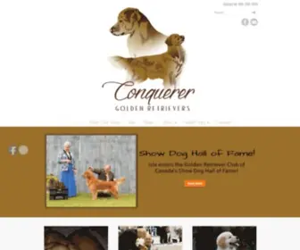 Conquerergoldens.com(Conquerer Golden Retrievers) Screenshot