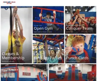 Conquerninja.com(Conquer Ninja Warrior Training and Obstacle Courses) Screenshot