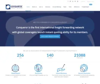 Conquerornetwork.com(Conqueror Freight Network) Screenshot