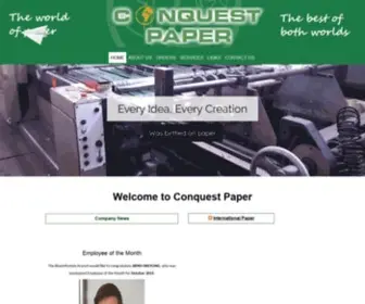 Conquestpaper.co.za(The World of paper) Screenshot