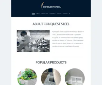 Conqueststeel.com(Conquest Steel Home) Screenshot