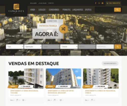 Conquistaimoveisbrasil.com.br(Vendas e locações de imóveis residenciais e comerciais em Ponta Grossa) Screenshot