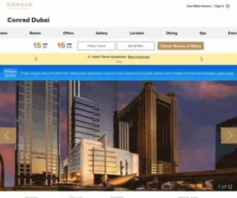 Conraddubai.com(Conrad Dubai ) Screenshot