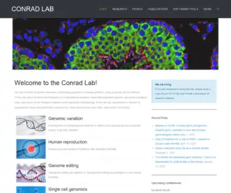 Conradlab.org(Human Genetics and Reproductive Biology) Screenshot