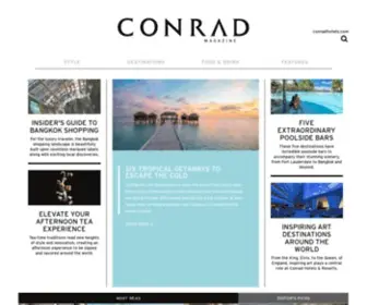 Conradmagazine.com(Conrad Hotels & Resorts Magazine) Screenshot