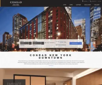 Conradnewyork.com(Luxury New York City Hotel in Manhattan NYC) Screenshot