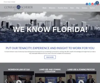 Conradscherer.com(Fort Lauderdale Trial Lawyers) Screenshot