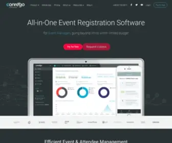 Conrego.com(Your Event Registration Software CONREGO) Screenshot