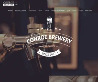 Conroebrewery.com(The Conroe brewery) Screenshot