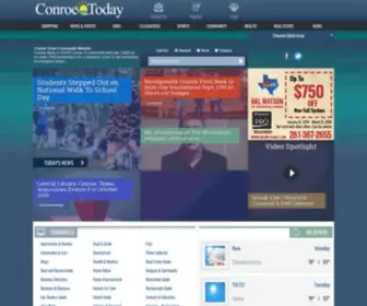 Conroetoday.com(Conroe Texas Community Site) Screenshot