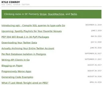 Conroy.org(Kyle Conroy's Personal Blog) Screenshot