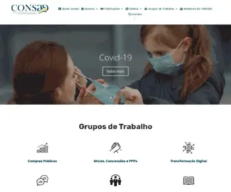 Consad.org.br(Conselho Nacional de Secretários de Estado da Administração) Screenshot