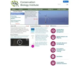 Consbio.org(Conservation Biology Institute) Screenshot