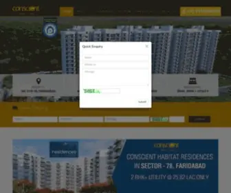 Conscienthabitat78.in(Conscient Habitat Sector 78) Screenshot