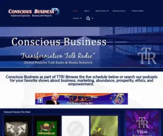 Consciousbusinessradio.com(Conscious Business Radio) Screenshot