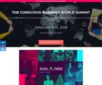 Consciousbusinessworldsummit.com(The Conscious Business World Summit) Screenshot