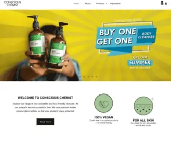 Consciouschemist.com(Shop Performance Driven Skin Care) Screenshot