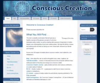 Consciouscreation.com(Conscious Reality Creation) Screenshot