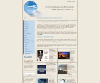 Consciouslivingfoundation.org(The Conscious Living Foundation) Screenshot