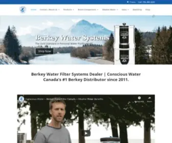 Consciouswater.ca(Berkey Water Filter) Screenshot