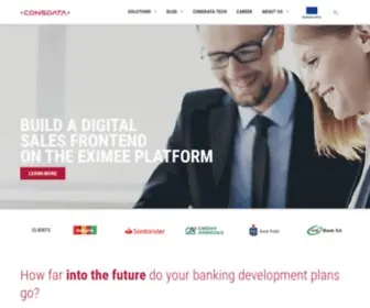 Consdata.com(Digital onboarding in bank and other digital sales processes) Screenshot