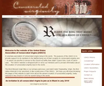 Consecratedvirgins.org(United States Association of Consecrated Virgins) Screenshot