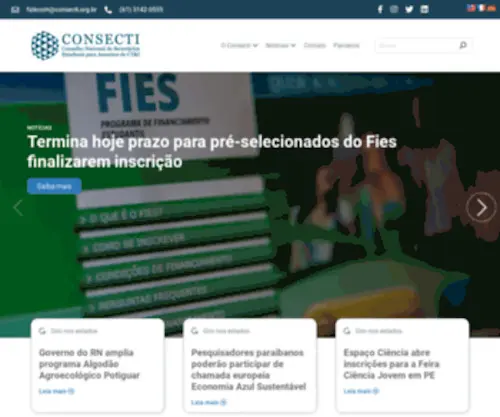Consecti.org.br(Home) Screenshot