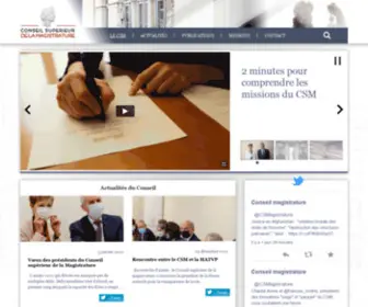 Conseil-Superieur-Magistrature.fr(Conseil) Screenshot