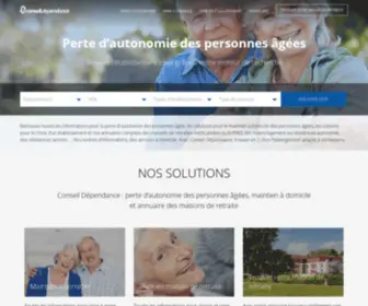 Conseildependance.fr(Conseil Dépendance) Screenshot