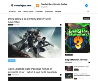 Conseilsjeux.com(Le non. 1 Source pour les Actualités et Guide de Jeux) Screenshot