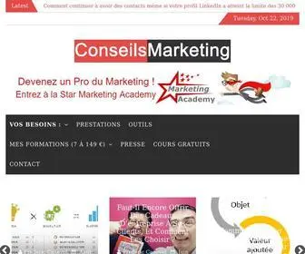 Conseilsmarketing.com(Conseils Marketing) Screenshot