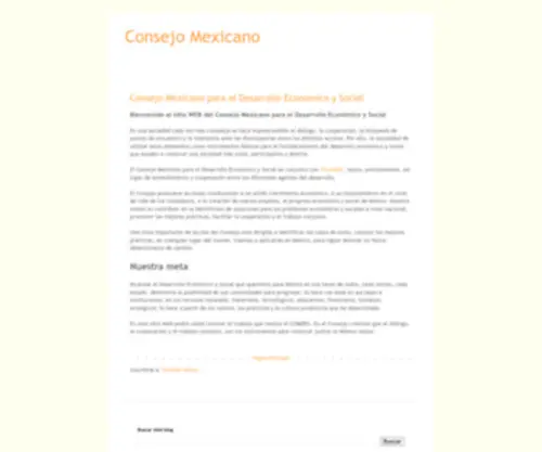 Consejomexicano.org.mx(Mexico) Screenshot
