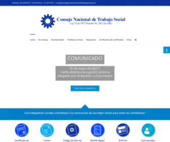 Consejonacionaldetrabajosocial.org.co(Consejo Nacional de Trabajo Social) Screenshot