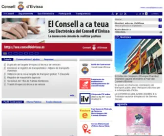 Conselldeivissa.es(Consell Insular d Eivissa) Screenshot