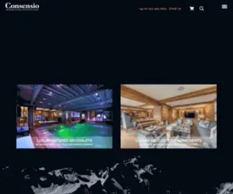 Consensiochalets.co.uk(Luxury Catered Chalets & Apartments) Screenshot