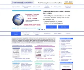 Consensuseconomics.com(Consensus Economics) Screenshot
