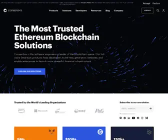 Consensys.com(Blockchain Technology Solutions) Screenshot