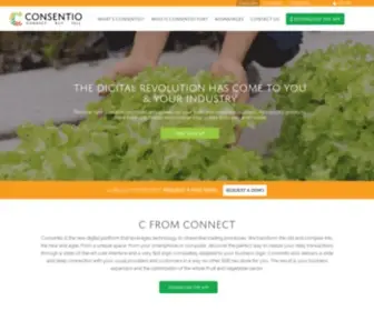 Consentio.co(Trade Fruits & Vegetables online) Screenshot